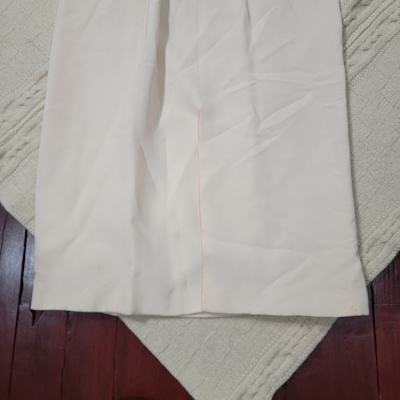 VINTAGE Empire Waist Long Ruffle Sleeve Velvet Top Dress size 2/4 Burgundy Ivory - Picture 12 of 15